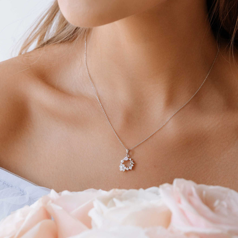 Collier Fleur Printemps, argent