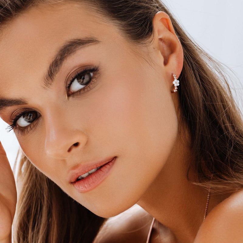 Orecchini Lia Rosé, cerchio