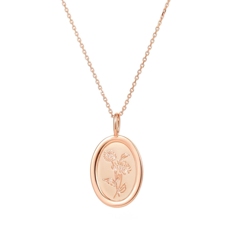 Collana con fiore di nascita