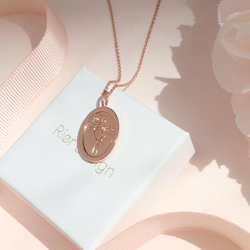 Collana con fiore di nascita