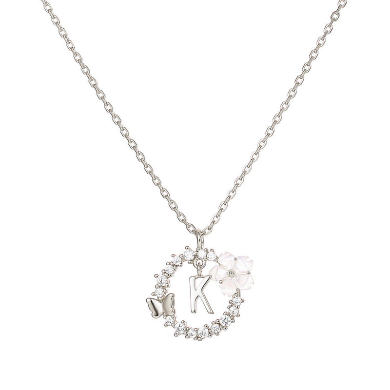 Collier Lettre Argent, S925