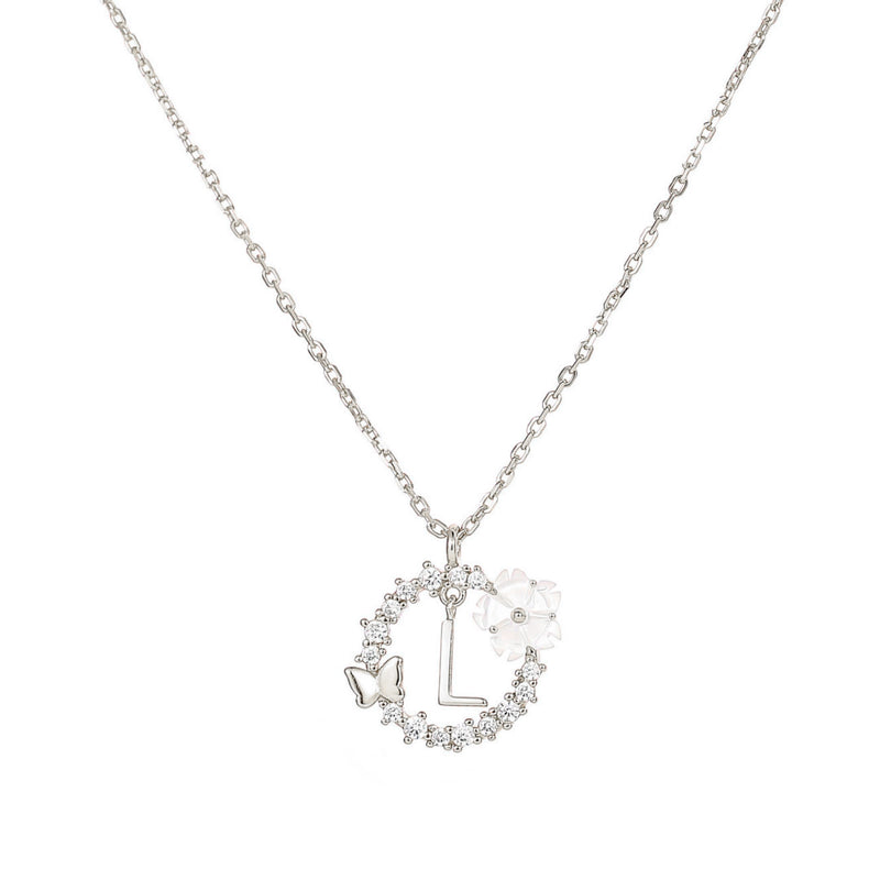 Collier Lettre Argent, S925