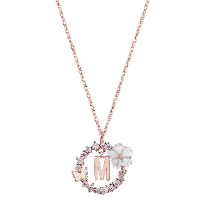 Ensemble Lettre & Fleurs Blanches de Printemps