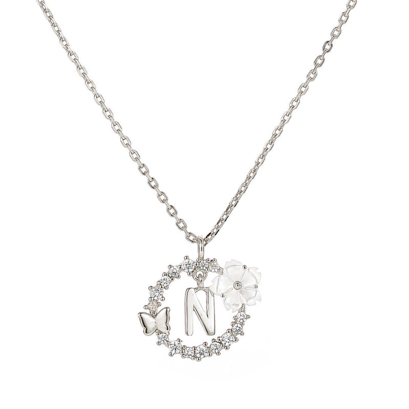 Collier Lettre Argent, S925