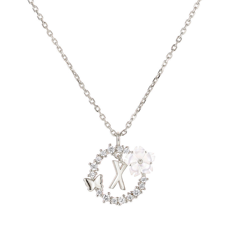 Collier Lettre Argent, S925