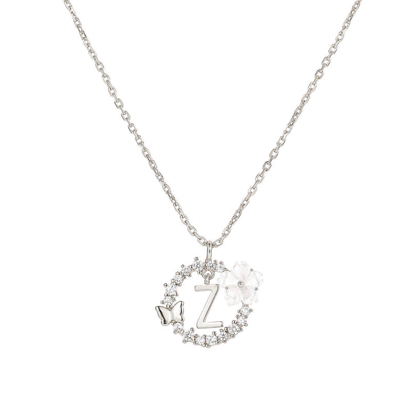 Collier Lettre Argent, S925