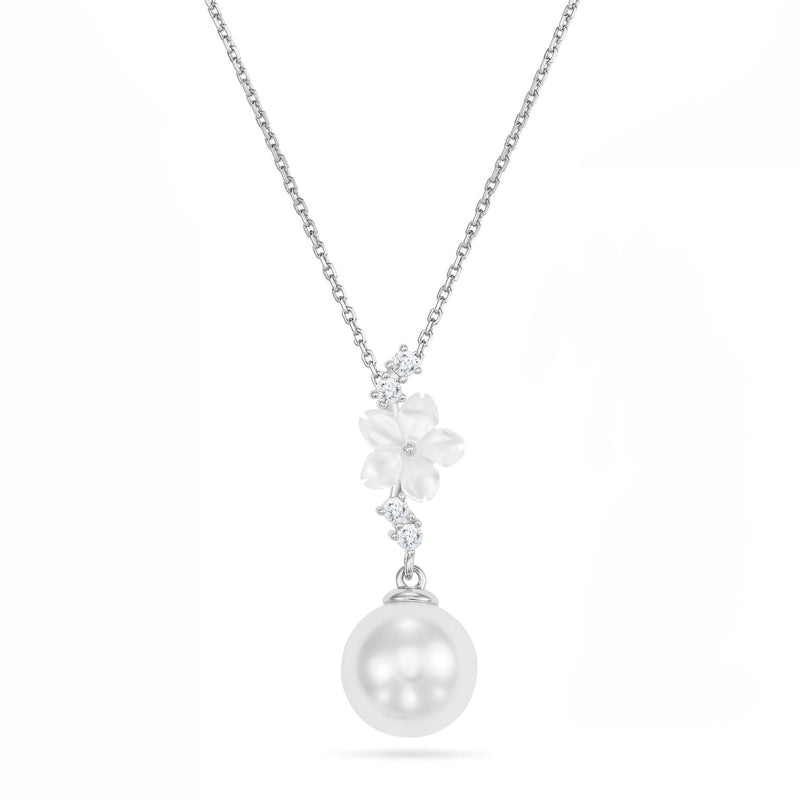 Collier Cascade Pearl Argent