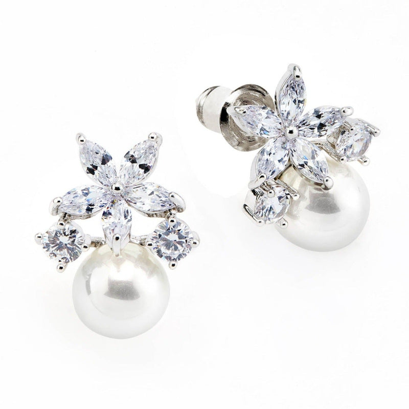 Fleur Silver Earrings, S925