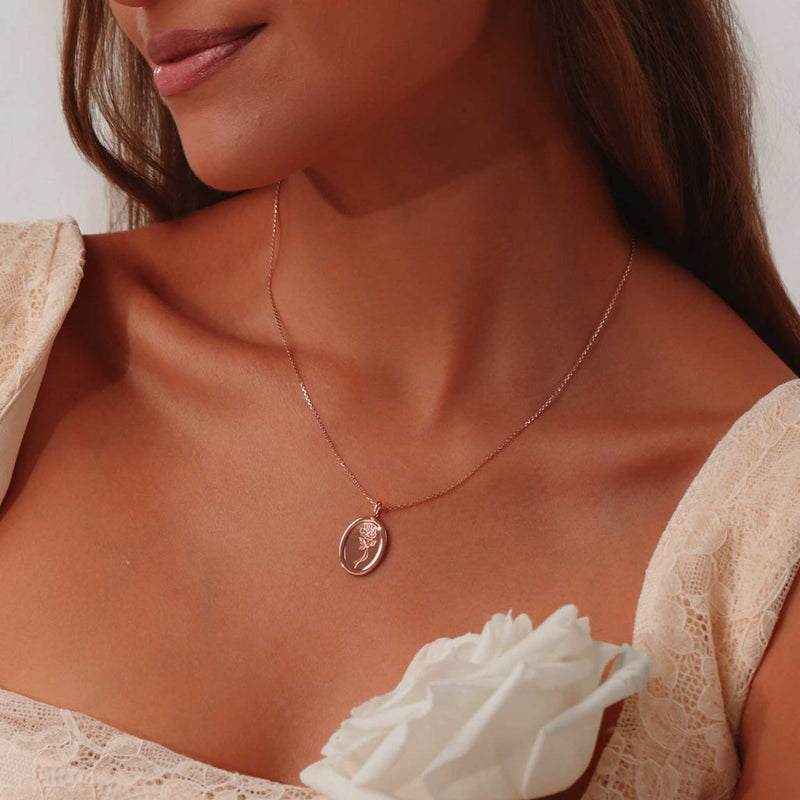 Collana con fiore di nascita