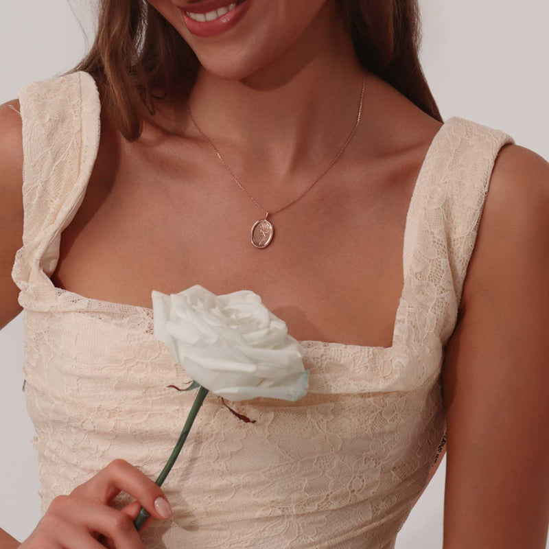 Collana con fiore di nascita