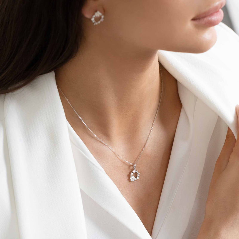 Collier Fleur Printemps, argent
