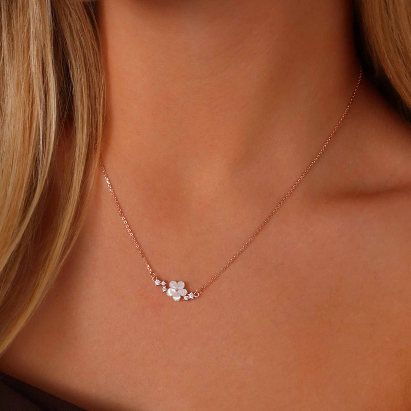 Collier Sparkle, or rose, S925