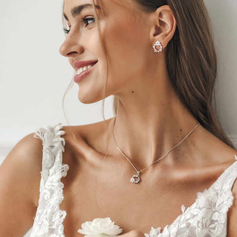 Ensemble Fleur de Printemps, argent