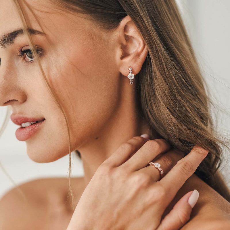 Orecchini Lia Rosé, cerchio