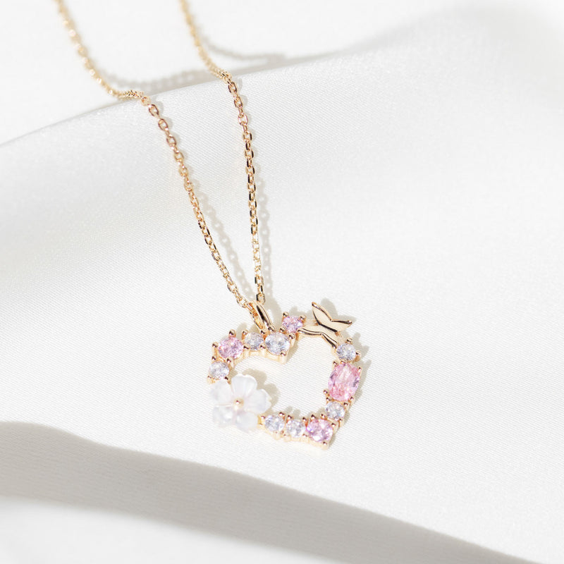 Collier Sparkling Heart Or