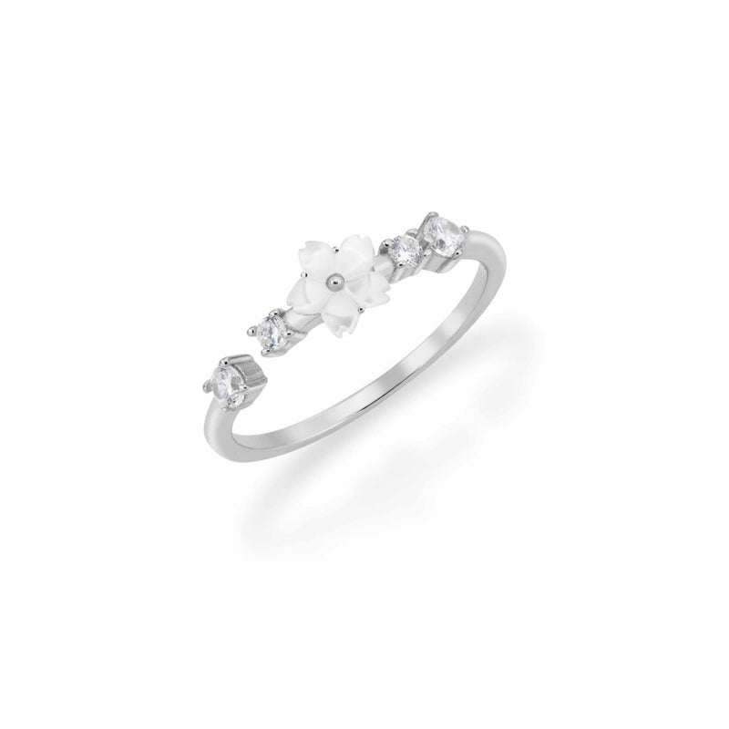 Bague fleur Lia Argent, S925