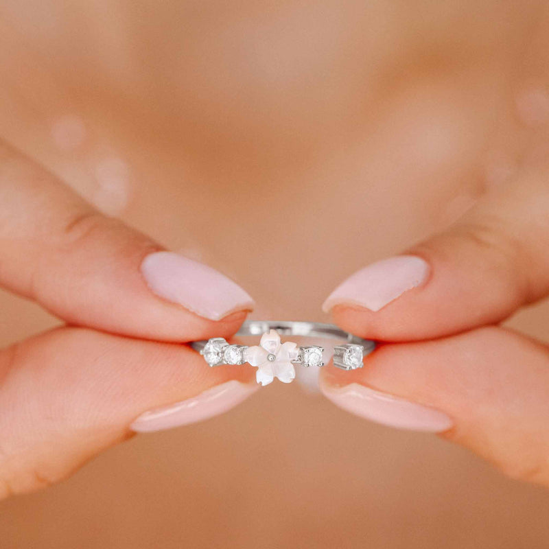 Bague fleur Lia Argent, S925