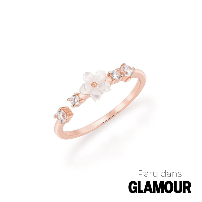 Bague Fleur Lia Or Rose, S925
