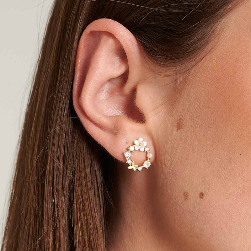 Ensemble Fleurs de Printemps Or