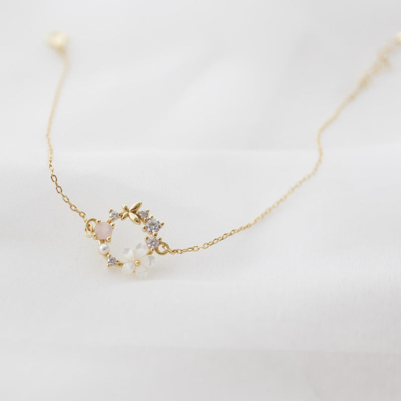 Bracelet Fleurs de Printemps or, S925