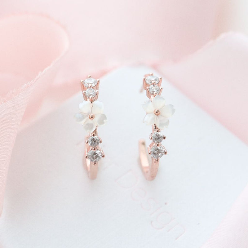 Orecchini Lia Rosé, cerchio