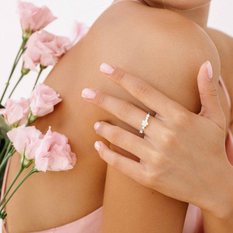 Bague fleur Lia Argent, S925