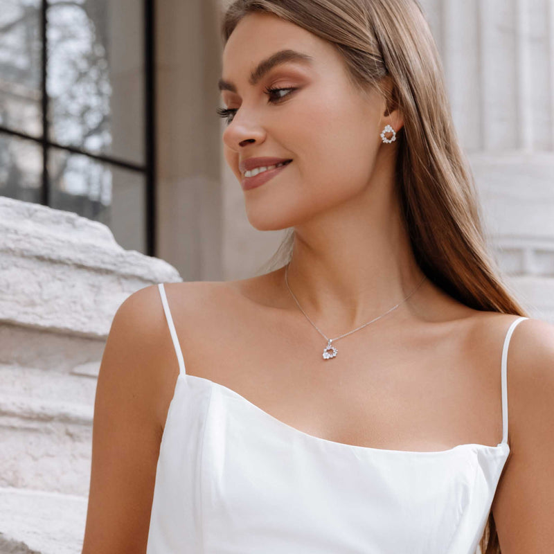 Collier Fleur Printemps, argent
