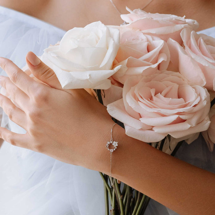 Ensemble Fleur de Printemps, argent