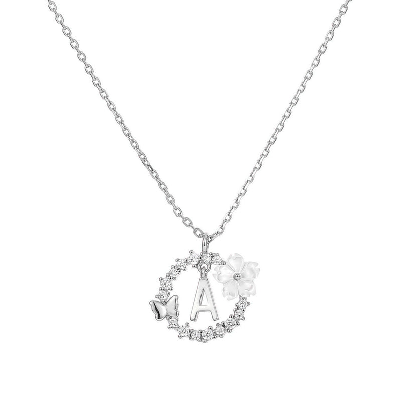 Collier Lettre Argent, S925