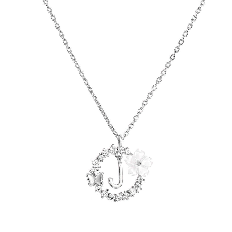 Collana con lettera in argento, S925