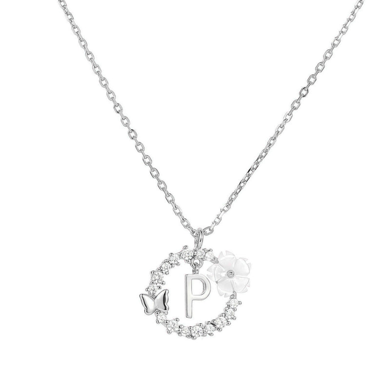 Collana con lettera in argento, S925