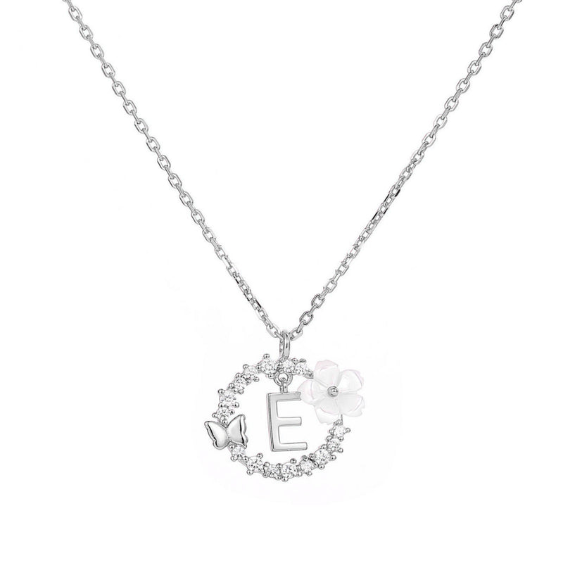 Collana con lettera in argento, S925