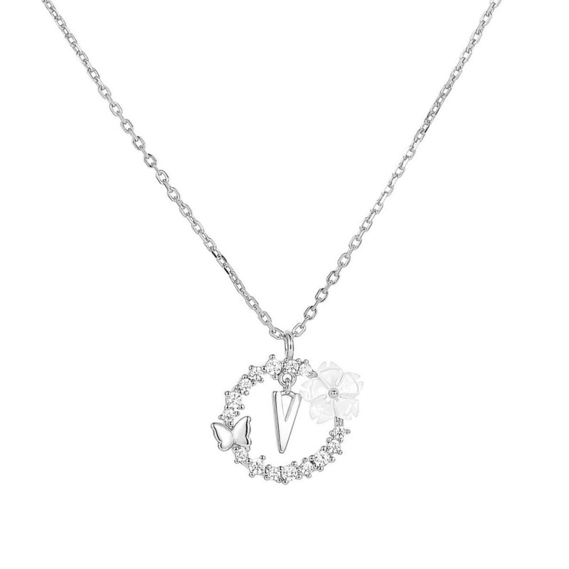 Collana con lettera in argento, S925