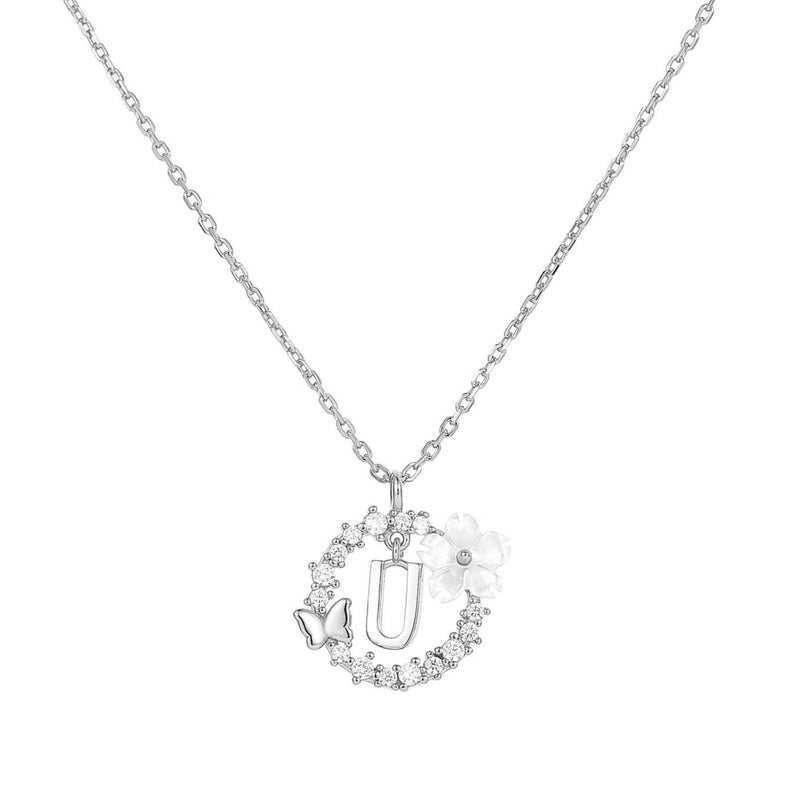 Collana con lettera in argento, S925