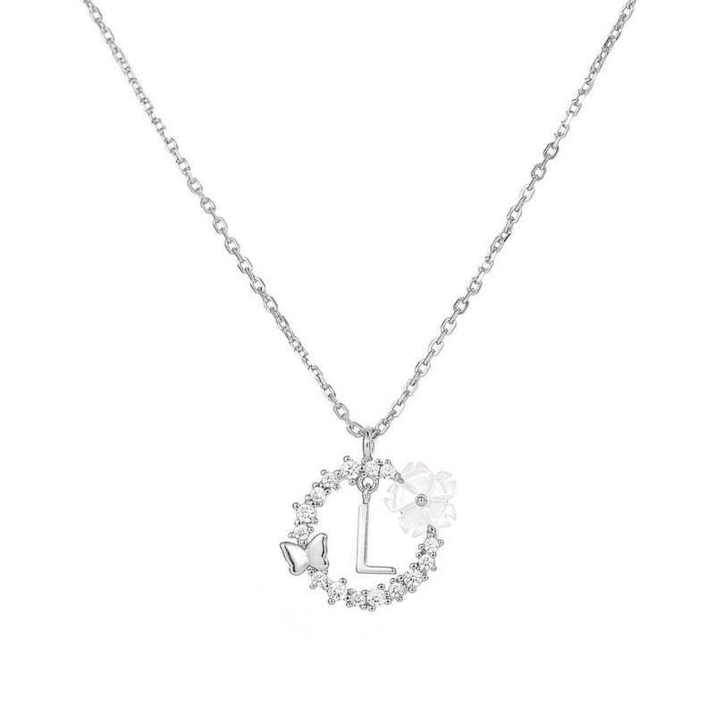 Collier Lettre Argent, S925