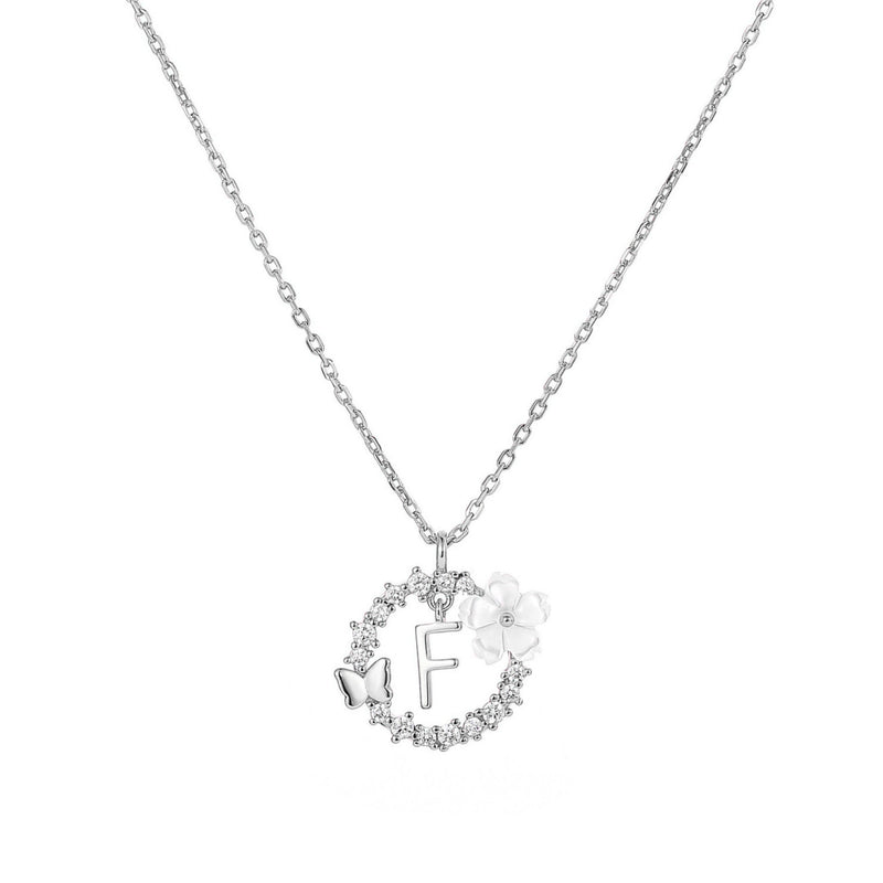 Collana con lettera in argento, S925