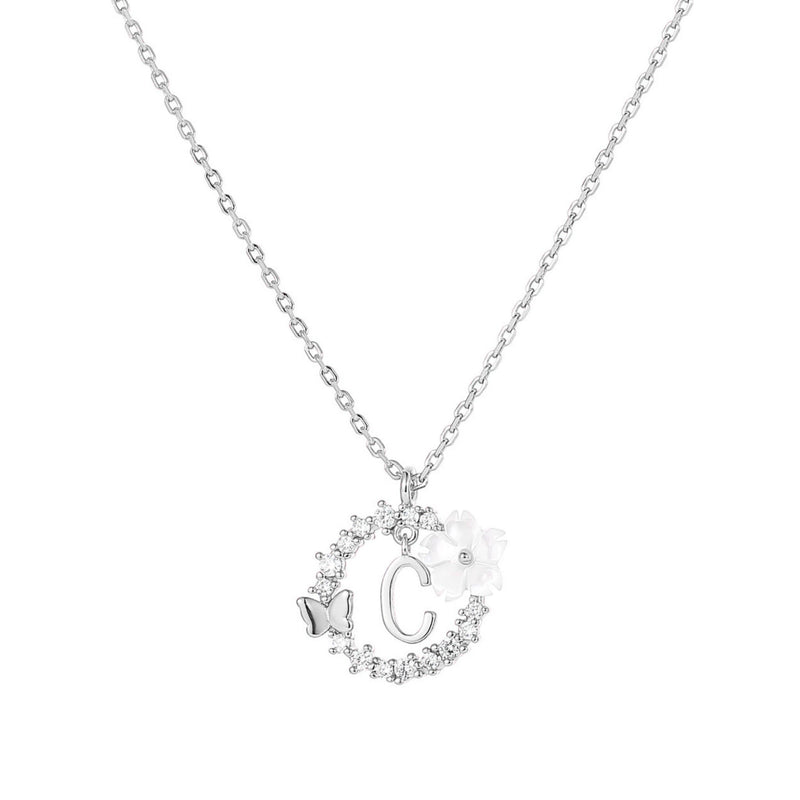 Collana con lettera in argento, S925