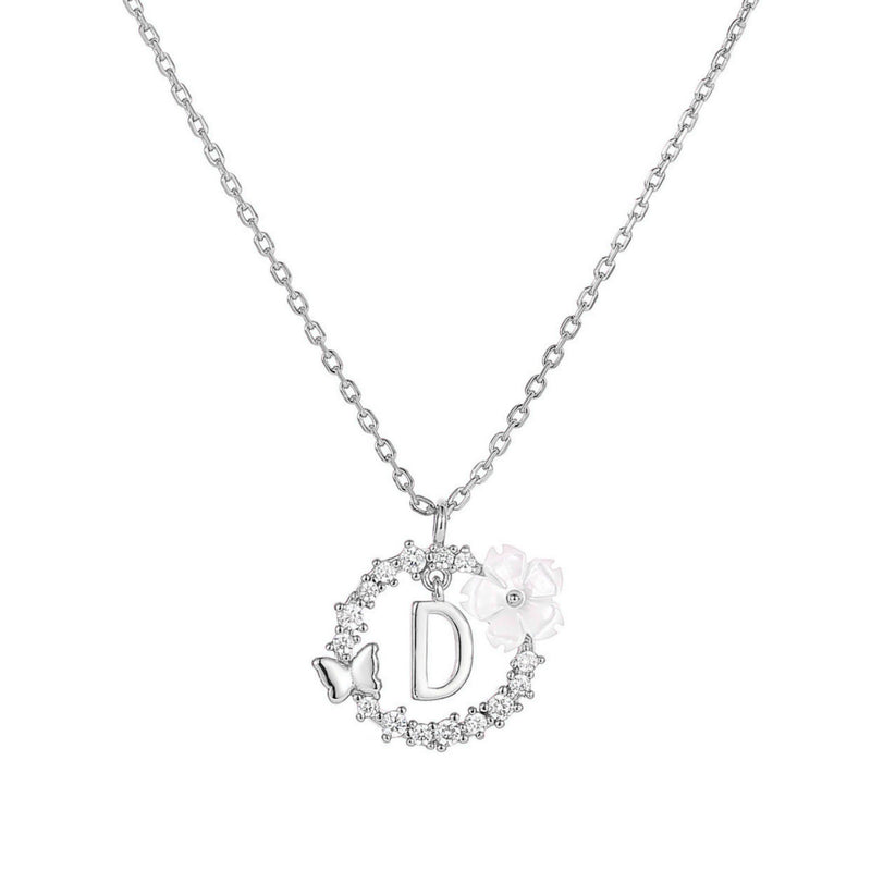 Collana con lettera in argento, S925