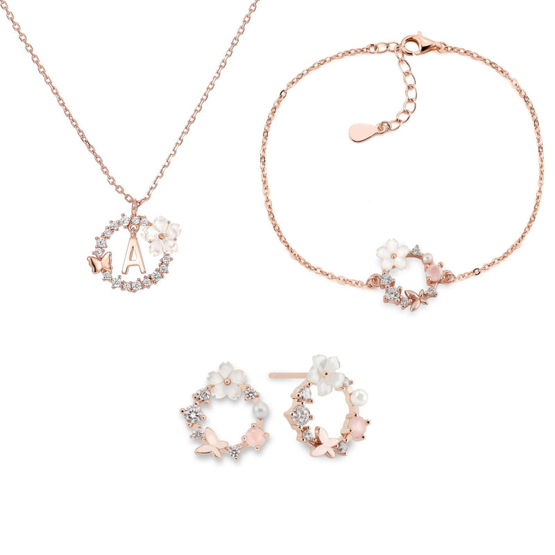 Spring Letter &amp; White Flowers Set