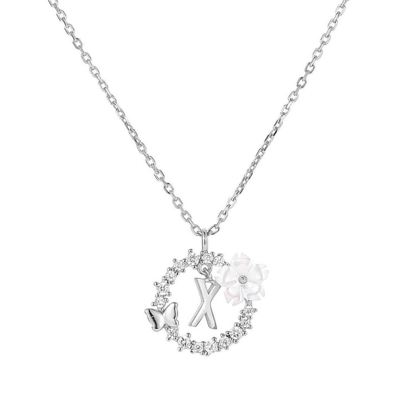 Collier Lettre Argent, S925