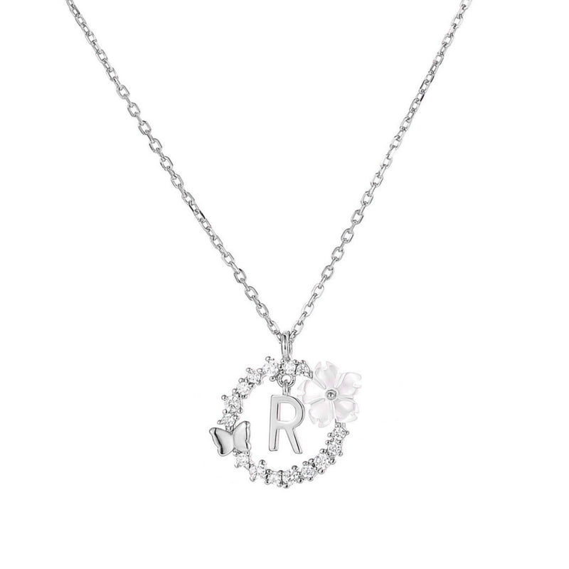 Collier Lettre Argent, S925