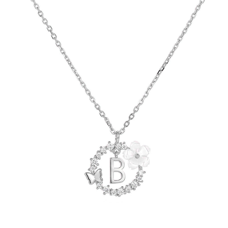 Collana con lettera in argento, S925