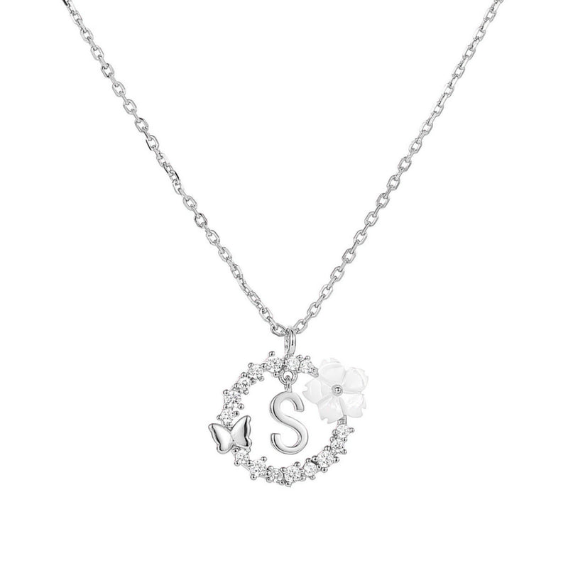 Collier Lettre Argent, S925