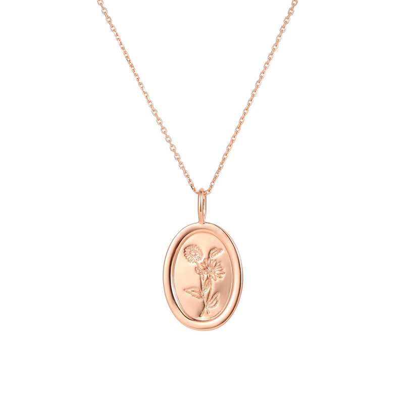 Collana con fiore di nascita