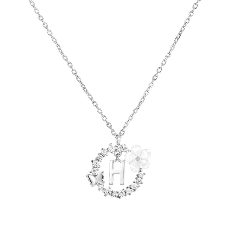 Collana con lettera in argento, S925