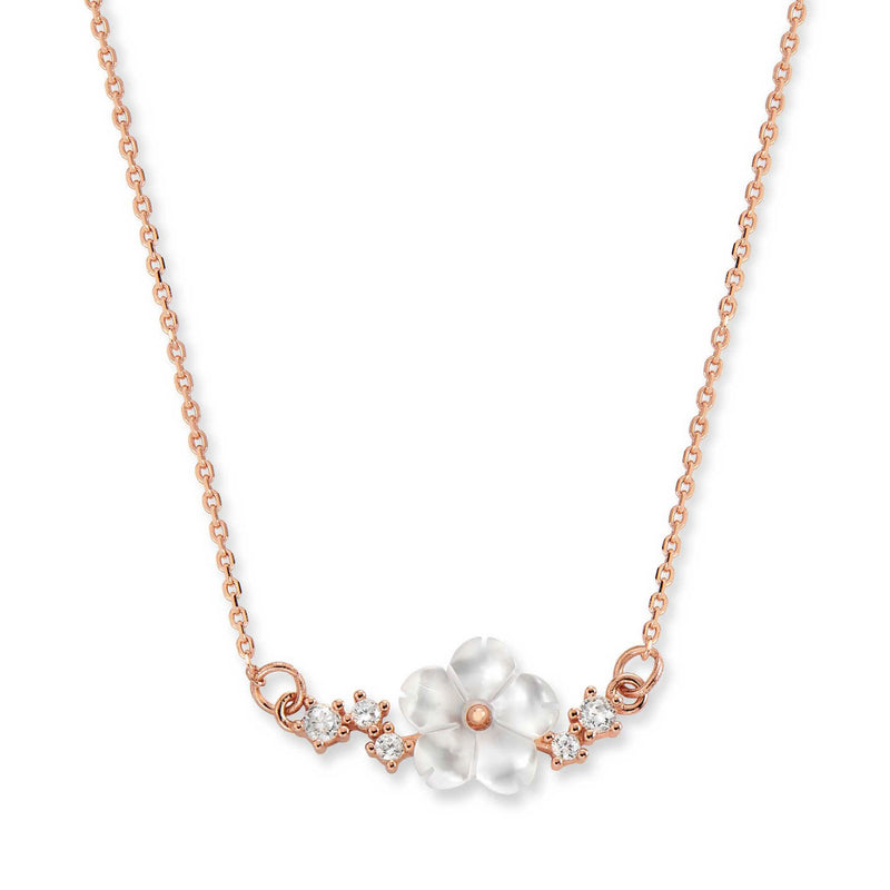 Collier Sparkle, or rose, S925