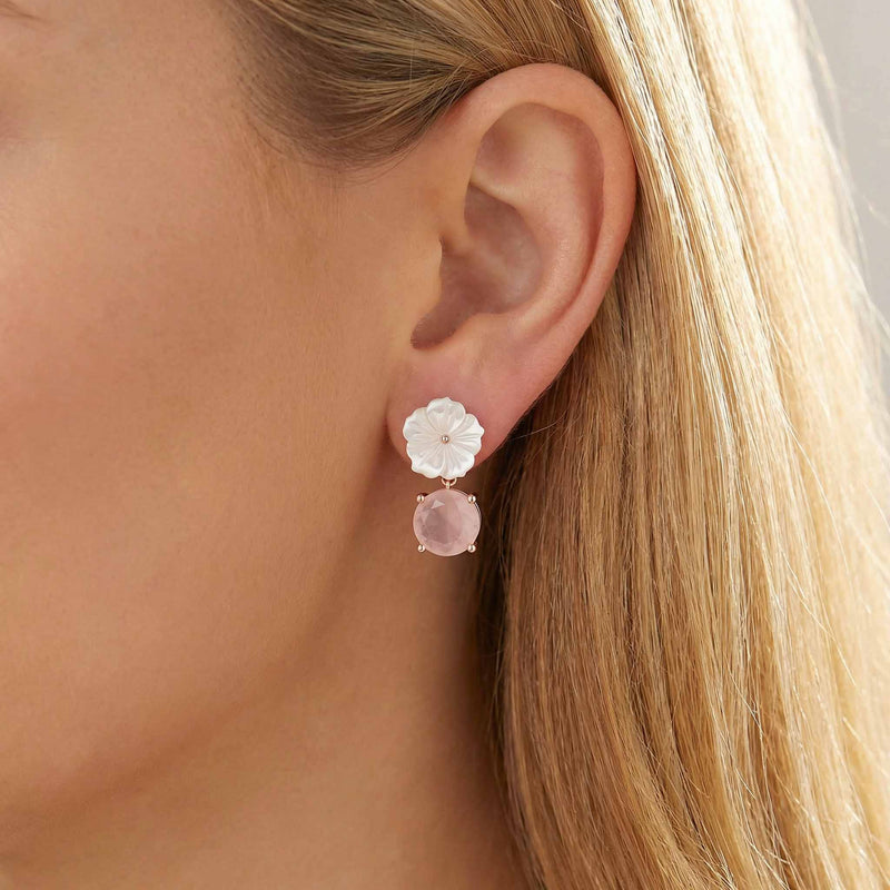 Rose Drop Earrings