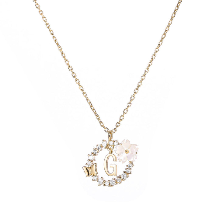 Collana con lettere in oro, S925