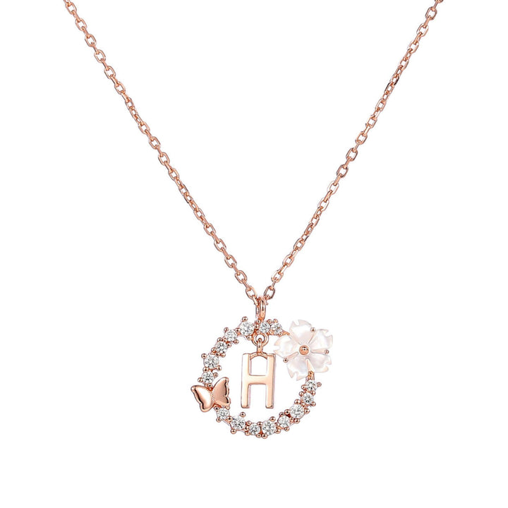 Ensemble Lettre & Fleurs Blanches de Printemps