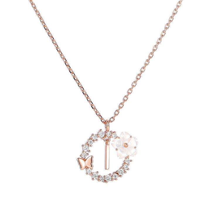 Ensemble Lettre & Fleurs Blanches de Printemps